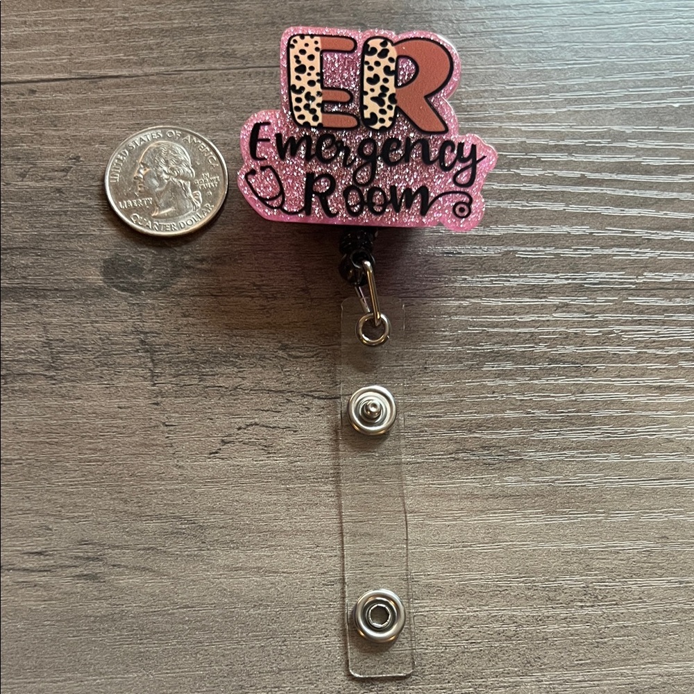 ER Emergency Room badge reel